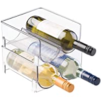 Los mejores  - mDesign – Soporte para botellas de vino y otras bebidas – Botellero para vinos para cuatro botellas – Práctico accesorio…